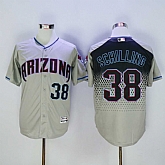 Diamondbacks 38 Curt Schilling Gray Teal Flexbase Jersey Sguo,baseball caps,new era cap wholesale,wholesale hats